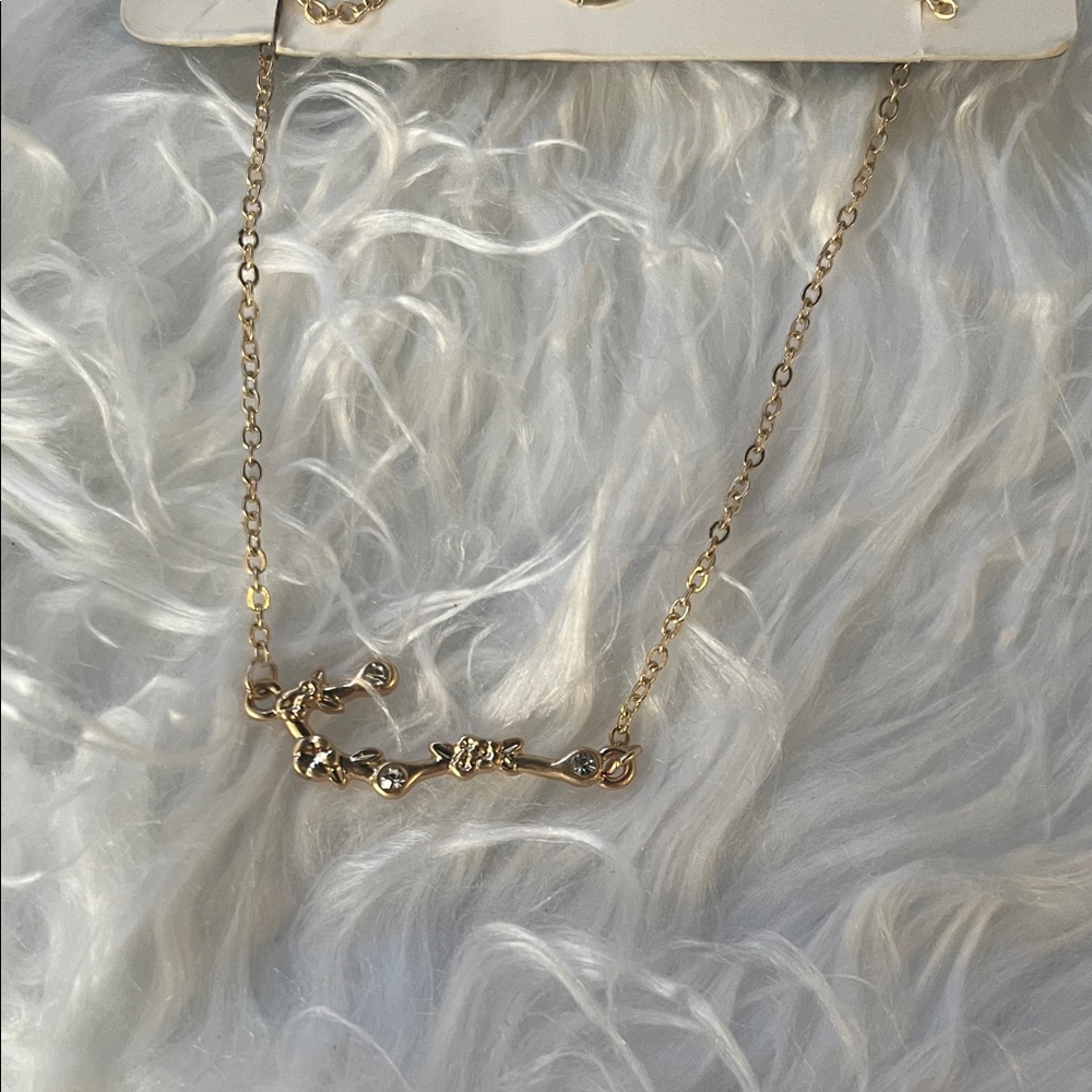 Free People Gold Astrology Necklace in Cancer - Picture 2 of 6